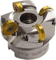 Seco - 2-1/2" Cut Diam, 0.394" Max Depth, 3/4" Arbor Hole, 4 Inserts, RP.. 2006 Insert Style, Indexable Copy Face Mill - 5,800 Max RPM, 2" High, Through Coolant - USA Tool & Supply