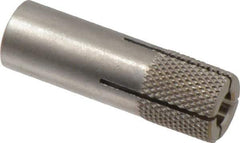 Red Head - 5/8" Diam, 5/8" Drill, 1-1/2" Min Embedment Drop-In Concrete Anchor - 303, 18-8 Stainless Steel, Slotted Drive, 3/4" Thread Length - USA Tool & Supply