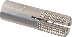 Red Head - 1/2" Diam, 1/2" Drill, 1-1/2" Min Embedment Drop-In Concrete Anchor - 303, 18-8 Stainless Steel, Slotted Drive, 1/2" Thread Length - USA Tool & Supply