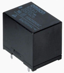 Omron - 5 Pins, Standard Electromechanical PCB General Purpose Relay - 8 Amp at 30 VDC, SPDT, 12 VDC, 22.5mm Wide x 19mm High x 16.5mm Deep - USA Tool & Supply