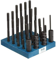 TE-CO - 41 Piece, 1/2-13 Stud, T Nut & Stud Kit - 3, 4, 5, 6, 7, 8" Stud Lengths - USA Tool & Supply