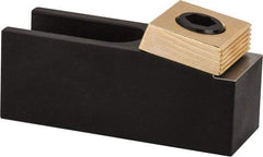 Mitee-Bite - 1-1/2" Wide x 1.62" High, Stepped, U Shaped Strap Clamp - 1.82" Travel, 4.21" OAL, 1.378" Tapered Height, 1.82" Slot Length - USA Tool & Supply