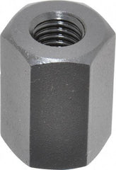 TE-CO - M12x1.75 Metric Coarse, 32mm OAL Steel Standard Coupling Nut - Black Oxide Coated, 22mm Width Across Flats - USA Tool & Supply