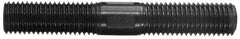 Gibraltar - 7/8-9 16" OAL Equal Double Threaded Stud - Alloy Steel, Black Oxide Finish, 2-1/4" Equal Thread Length - USA Tool & Supply