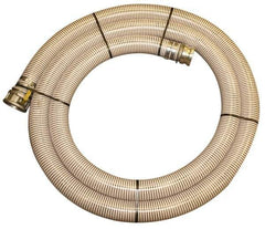 Alliance Hose & Rubber - -10 to 130°F, 6" Inside x 6.8" Outside Diam, PVC Liquid Suction & Discharge Hose - Clear, 20' Long, 28 Vacuum Rating, 45 psi Working Pressure - USA Tool & Supply