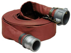 Alliance Hose & Rubber - -5 to 130°F, 6" Inside x 6" Outside Diam, PVC Liquid Suction & Discharge Hose - Brown, 50' Long, 100 psi Working Pressure - USA Tool & Supply