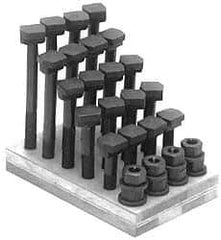 Gibraltar - 28 Piece, 3/4-10, 2 to 6" Length Range, T-Slot Bolt Assortment - 3/4" Slot Width, Grade 8 Steel - USA Tool & Supply