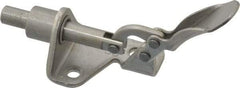 De-Sta-Co - 100 Lb Load Capacity, Flanged Base, Stainless Steel, Standard Straight Line Action Clamp - 3 Mounting Holes, 0.17" Mounting Hole Diam, 1/4" Plunger Diam, Thumb Handle - USA Tool & Supply