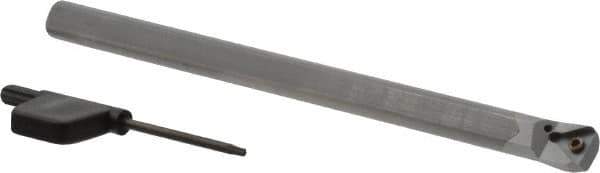Seco - 1/2" Min Bore Diam, 6" OAL, E-STFC Indexable Boring Bar - TC.T 21.. Insert, Screw Holding Method - USA Tool & Supply