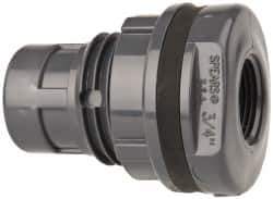 Value Collection - 3/4" PVC Plastic Pipe Tank Adapter - Schedule 80, FIPT x FIPT End Connections - USA Tool & Supply