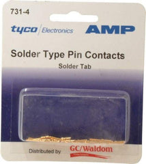 Tyco/Amp - 18 AWG Wire Modular Receptacle Plug Connector Pin Solder Cup Contact - USA Tool & Supply