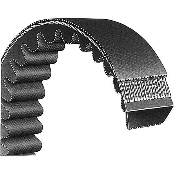 Bando - Section V, 2" Wide, 73" Outside Length, V-Belt - Neoprene Rubber, Black, Variable Speed, No. 3230HV723 - USA Tool & Supply