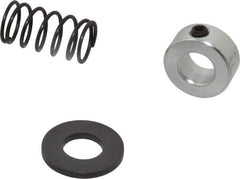 TE-CO - 1/2" Size, Black Oxide Coated Washer Clamp Support - Includes Shaft Collar, Spring & Washer - USA Tool & Supply