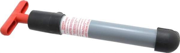 Made in USA - 1/2" Outlet, PVC Hand Operated Transfer Pump - 4 oz per Stroke, For Petroleum - USA Tool & Supply