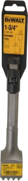 DeWALT - 1-3/4" Head Width, 10" OAL, 1" Shank Diam, Bushing Tool Chisel - Hex Shank, Steel - USA Tool & Supply