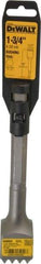 DeWALT - 1-3/4" Head Width, 10" OAL, 1" Shank Diam, Bushing Tool Chisel - Hex Shank, Steel - USA Tool & Supply