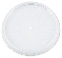 DART - Dart Lids for 12 oz Hot/Cold Foam Cups, Vented - White - USA Tool & Supply