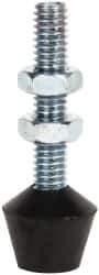 De-Sta-Co - 5/16-18 Carbon Steel Cap Tip Clamp Spindle Assembly - 39.12mm Thread Length, 57.15mm OAL, Flat Tip Cap, 0.83" Tip Surface Diam, Use with Toggle Clamps - USA Tool & Supply