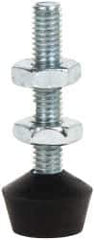 De-Sta-Co - 10-32 Carbon Steel Cap Tip Clamp Spindle Assembly - 25.65mm Thread Length, 35.05mm OAL, Flat Tip Cap, 0.56" Tip Surface Diam, Use with Toggle Clamps - USA Tool & Supply