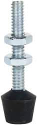 De-Sta-Co - 1/4-20 Carbon Steel Cap Tip Clamp Spindle Assembly - 40.13mm Thread Length, 54.1mm OAL, Flat Tip Cap, 0.63" Tip Surface Diam, Use with Toggle Clamps - USA Tool & Supply