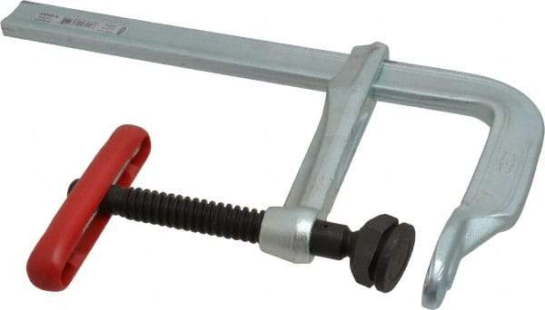 Bessey - 5-1/2" Deep Throat, 8" Max Capacity, Standard Sliding Arm Clamp - 2,800 Lb Clamping Pressure, 0.775" Spindle Diam - USA Tool & Supply