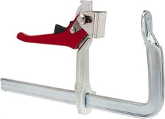 Bessey - 5-1/2" Deep Throat, 12" Max Capacity, Standard Sliding Arm Clamp - 1,200 Lb Clamping Pressure - USA Tool & Supply