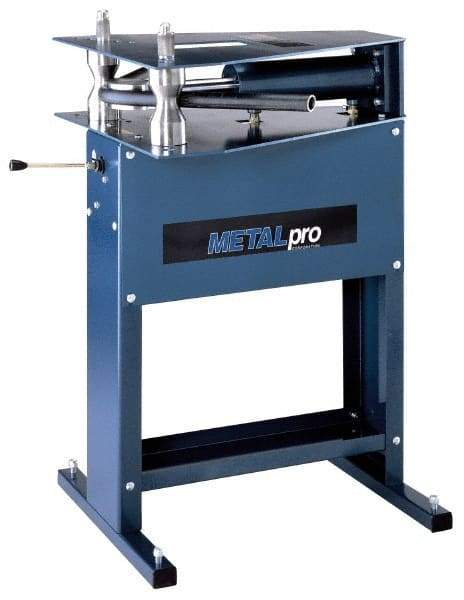 Metalpro - 1/4 to 2 Inch (Schedule 80) Pipe Capacity, Hydraulic Power Pipe Bender - 27 Inch Wide x 26 Inch Overall Depth x 43 Inch Overall Height, 2 Inch Square Tube Capacity, 110 Voltage - USA Tool & Supply