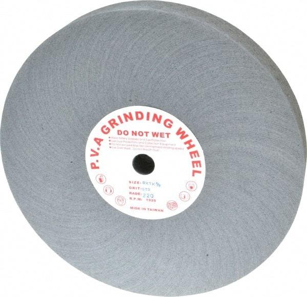 Value Collection - 8" Diam, 1" Face Width, 5/8" Center Hole, Fine Grade, Deburring Wheel - 1,920 RPM - USA Tool & Supply