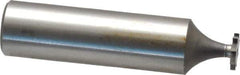 Made in USA - 5/16" Diam x 3/64" Face Width, High Speed Steel, 8 Teeth, Shank Connection Woodruff Keyseat Cutter - Uncoated, 2-1/16" OAL x 1/2" Shank, Straight Teeth - USA Tool & Supply
