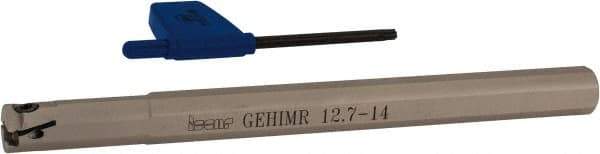 Iscar - GEHIM, Internal, Right Hand, 0.098" Max Depth of Cut, 0.031 to 0.075" Groove Width, Indexable Grooving Tool Holder - GEPI.. Insert Compatibility, 1/2" Shank Width, 6" OAL, Through Coolant - USA Tool & Supply