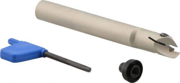 Iscar - 0.63" Min Bore Diam, 5" OAL, 5/8" Shank Diam, GEHIU Indexable Boring Bar - 1-1/4" Max Bore Depth, GEPI Insert - USA Tool & Supply
