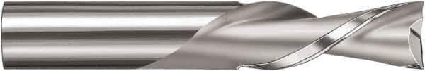 SGS - 1/2" Cutting Diam x 1-1/2" Length of Cut, 2 Flute, Downcut Spiral Router Bit - Uncoated, Right Hand Cut, Solid Carbide, 3-1/2" OAL x 1/2" Shank Diam, Square End - USA Tool & Supply