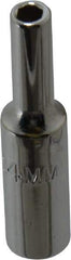 Proto - 1/4" Drive, Deep Hand Socket - 6 Points, 1-15/16" OAL, Chrome Finish - USA Tool & Supply