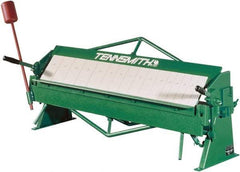 Tennsmith - 48-1/4 Inch Bending Length, Bench Machine Box and Pan Brake - 61 Inch Wide, 22 Inch Deep, 31 Inch High - USA Tool & Supply