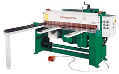 Tennsmith - 73 Inch Long Blade, Electric Power Floor Shear - 92 Inch Wide x 27 Inch Deep x 56 Inch High, 0.0787 Inch Stainless Steel Capacity, 0.1378 Inch Mild Steel Capacity, 30 Inch Back Gauge Range - USA Tool & Supply