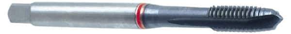 Guhring - 3/4-16 UNF, 4 Flute, TiN Finish, Powdered Metal Spiral Point Tap - Plug Chamfer, Right Hand Thread, 4.331" OAL, 2" Thread Length, 0.59" Shank Diam, 2B Class of Fit, Series 3994 - Exact Industrial Supply