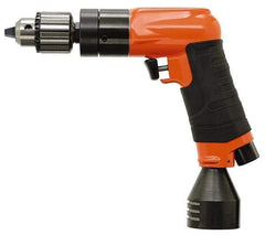 Dotco - 1/2" Keyed Chuck - Pistol Grip Handle, 3,200 RPM, 1.4 hp, 90 psi - USA Tool & Supply