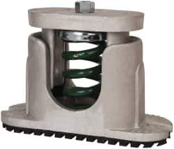 Tech Products - 1/2-13 Bolt Thread, 7-3/4" Long x 2-5/8" Wide x 5" High Aluminum Housed Spring Mounts - 900 Max Lb Capacity, 3-1/2" Thread Length - USA Tool & Supply