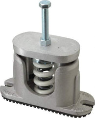 Tech Products - 1/2-13 Bolt Thread, 7-3/4" Long x 2-5/8" Wide x 5" High Aluminum Housed Spring Mounts - 1,300 Max Lb Capacity, 3-1/2" Thread Length - USA Tool & Supply
