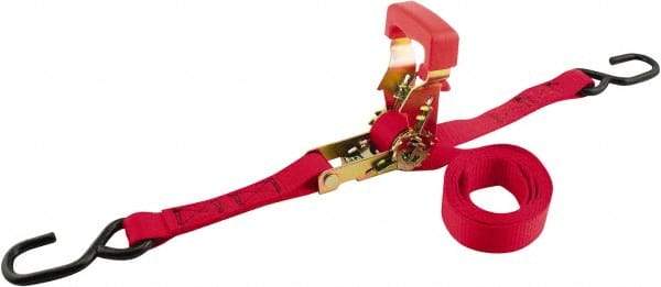 Erickson Manufacturing - 15' Long x 1" Wide, 2,000 Lb Basket Capacity, Polyester Web Sling - Red - USA Tool & Supply