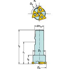 328-044B25-13M Grooving Cutter - USA Tool & Supply