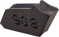 Iscar - GFN4 IC908 Grade, 0.1594" Cutting Width, Carbide Cutoff Insert - 0° Neutral Lead Angle, 0.0094" Cnr Rad, TiAlN Coated, Single End - USA Tool & Supply