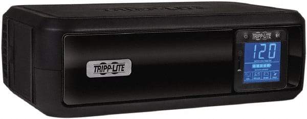 Tripp-Lite - 15 Amp, 900 VA, Tower Mount Line Interactive Backup Uninterruptible Power Supply - Backup 3 min with Full Load & 10 min with Half Load, 120 VAC Input & Output, 475 Watt Output, 1 Phases, 6 Outlets - USA Tool & Supply