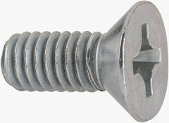 Value Collection - 5/16-18 UNC, 3/4" OAL Phillips Drive Machine Screw - Flat Head, Grade J82 Steel, Zinc-Plated Finish, Without Washer - USA Tool & Supply