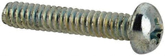 Value Collection - #4-40 UNC, 5/8" Length Under Head Phillips Drive Machine Screw - Round Head, Grade J82 Steel, Zinc-Plated Finish, Without Washer - USA Tool & Supply
