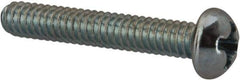 Value Collection - #5-40 UNC, 3/4" Length Under Head Phillips Drive Machine Screw - Round Head, Grade J82 Steel, Zinc-Plated Finish, Without Washer - USA Tool & Supply