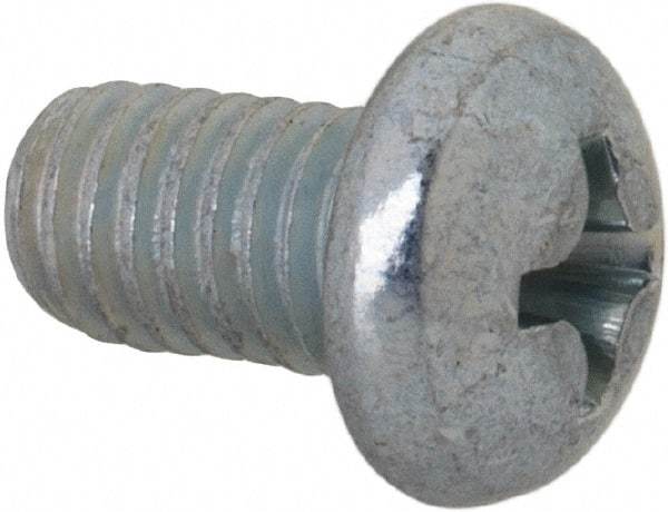 Value Collection - #10-32 UNF, 5/16" Length Under Head Phillips Drive Machine Screw - Round Head, Grade J82 Steel, Zinc-Plated Finish, Without Washer - USA Tool & Supply