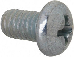 Value Collection - #10-32 UNF, 5/16" Length Under Head Phillips Drive Machine Screw - Round Head, Grade J82 Steel, Zinc-Plated Finish, Without Washer - USA Tool & Supply