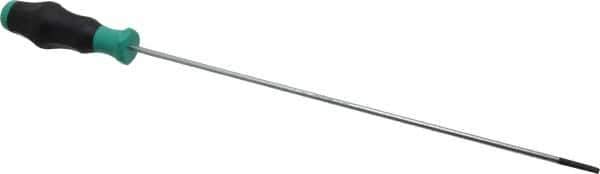 Wera - 398mm OAL Standard Slotted Screwdriver - 300mm Blade Length, Round Shank, Ergonomic Handle - USA Tool & Supply