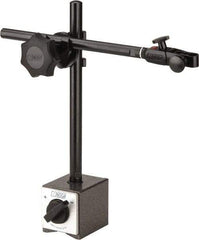 Noga - 175 Lb Magnetic Force, Fine Adjustment Indicator Positioner & Holder with Base - Post & Clamp, Rectangular Base, 2-3/8" Base Height, 60mm Base Length, 2" Base Width - USA Tool & Supply